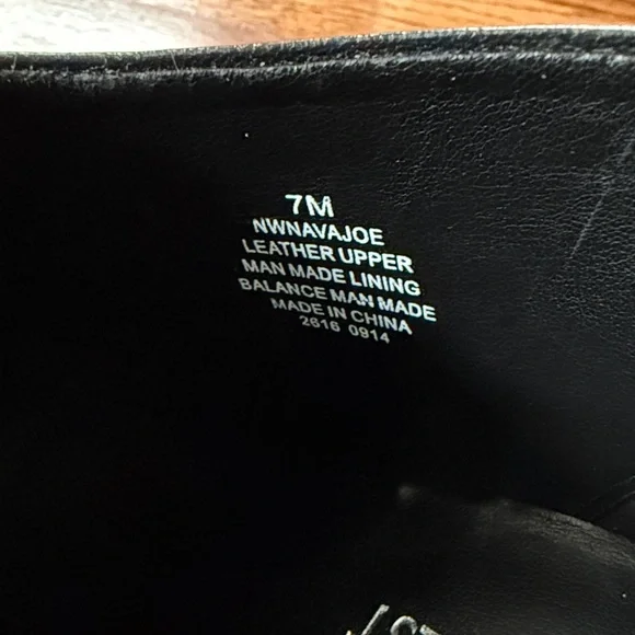 Nine West Navajoe Black Leather Heels - Picture 7 of 8